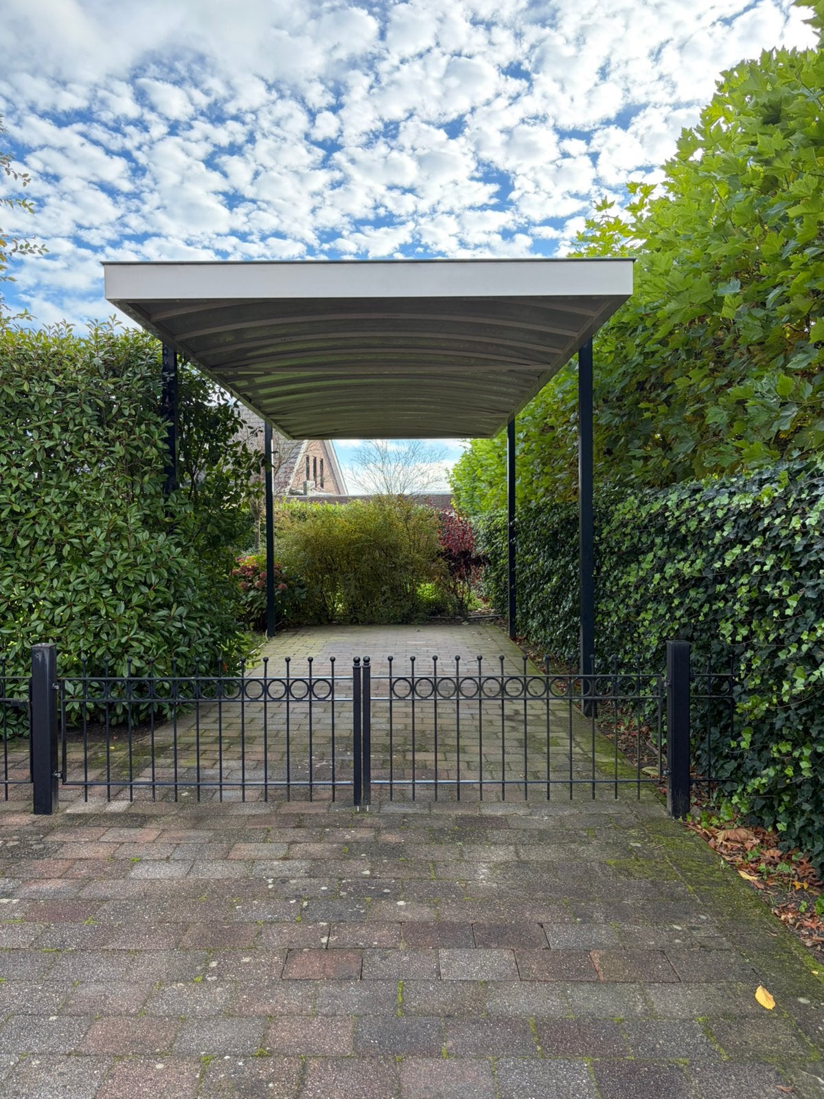 Aluminium overkapping 8.25m x 3.50m x 3.15m voor camper/auto, Ophalen, Gebruikt, Carport
