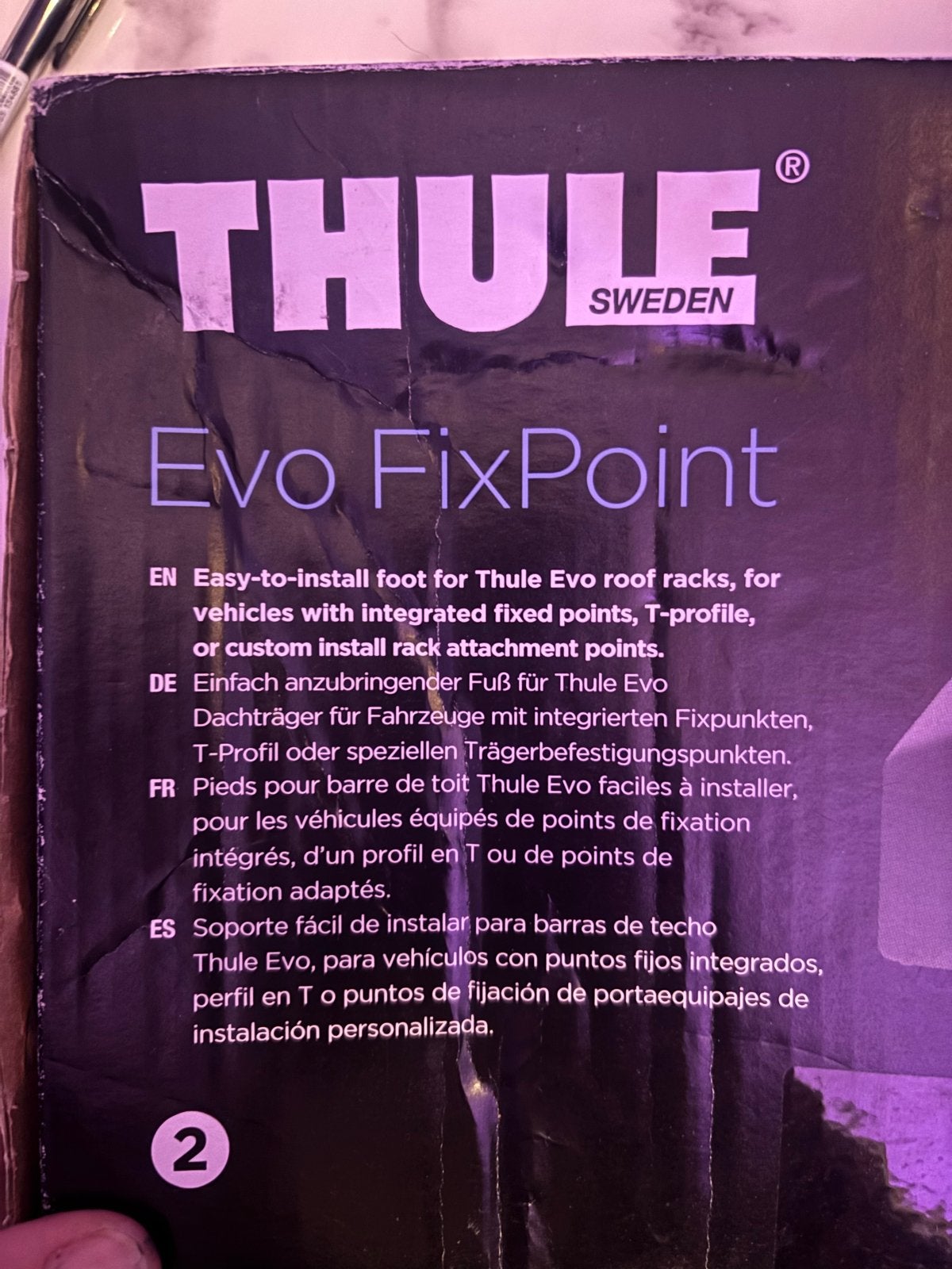 Thule Evo FixPoint Dakdragerset 710700 kit 187060, Ophalen, Zo goed als nieuw
