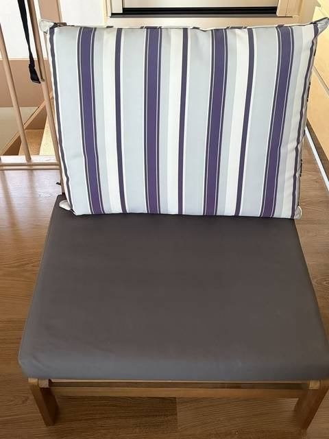 2x stoel met kussens - IKEA, Ophalen, Gebruikt, Hout