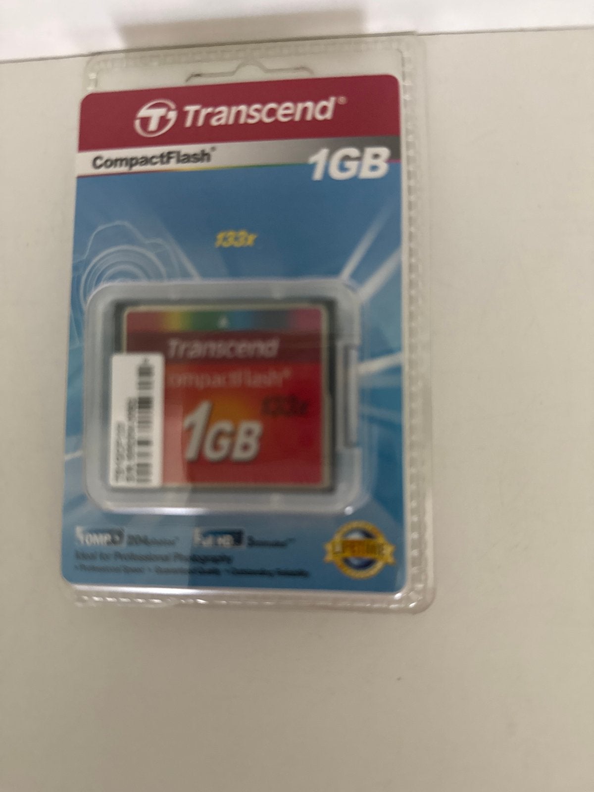 Transcend CompactFlash 1GB 133x geheugenkaart, Audio, Tv en Foto, Fotografie | Geheugenkaarten, CompactFlash, Nieuw, Fotocamera