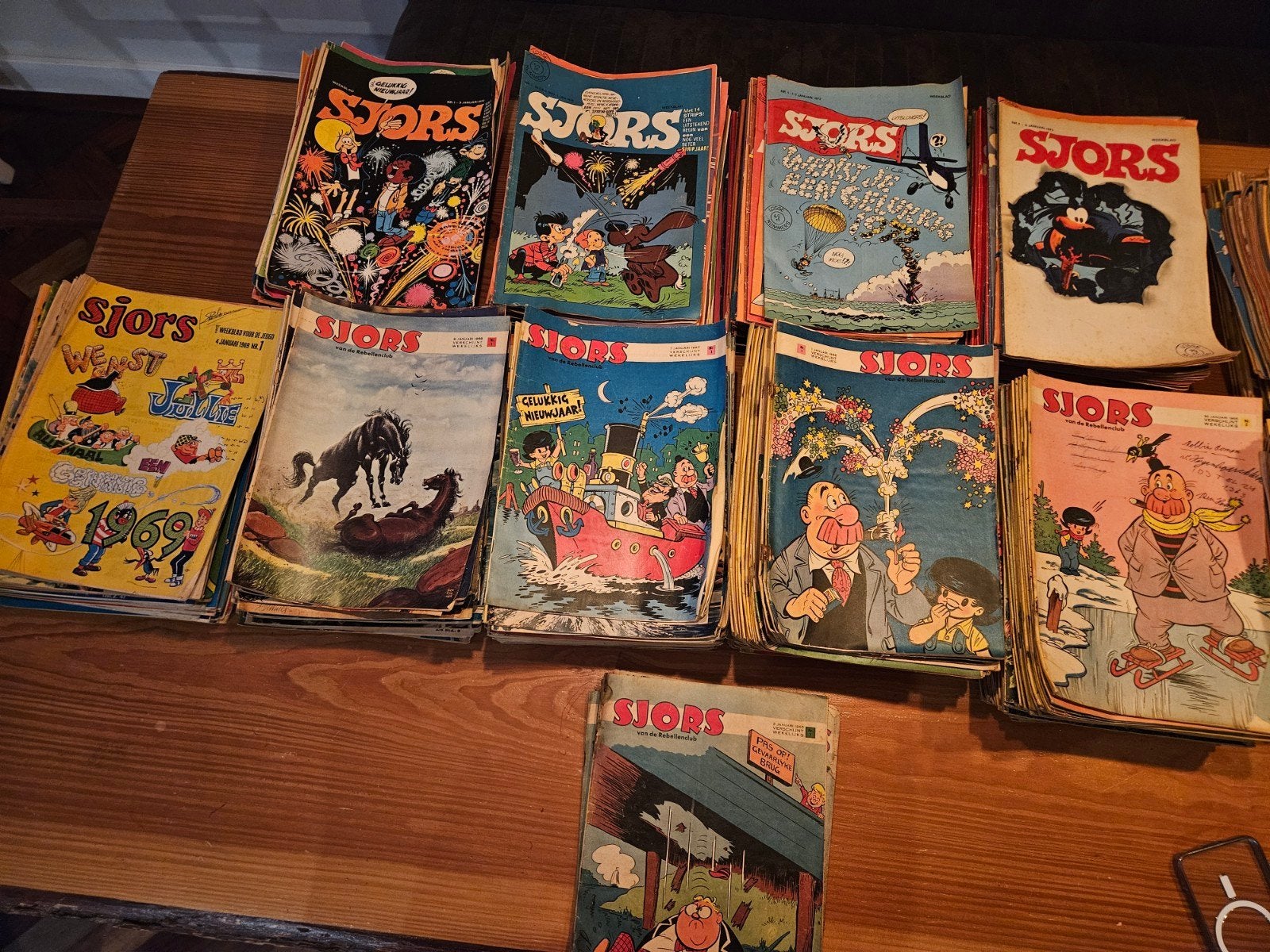 Sjors weekblad 1966-1973 compleet + 1965 (420 stuks), Complete serie of reeks, Ophalen of Verzenden, Gelezen