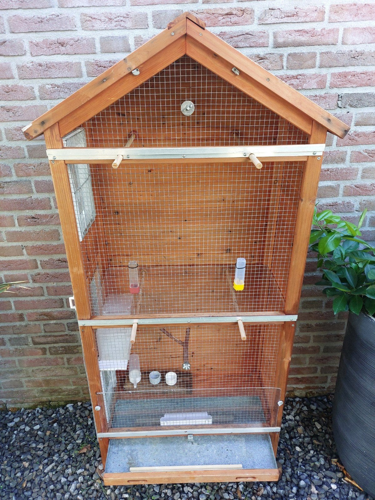 zeer mooie complete buitenkooi., Dieren en Toebehoren, Ophalen, Zo goed als nieuw, Vogelkooi