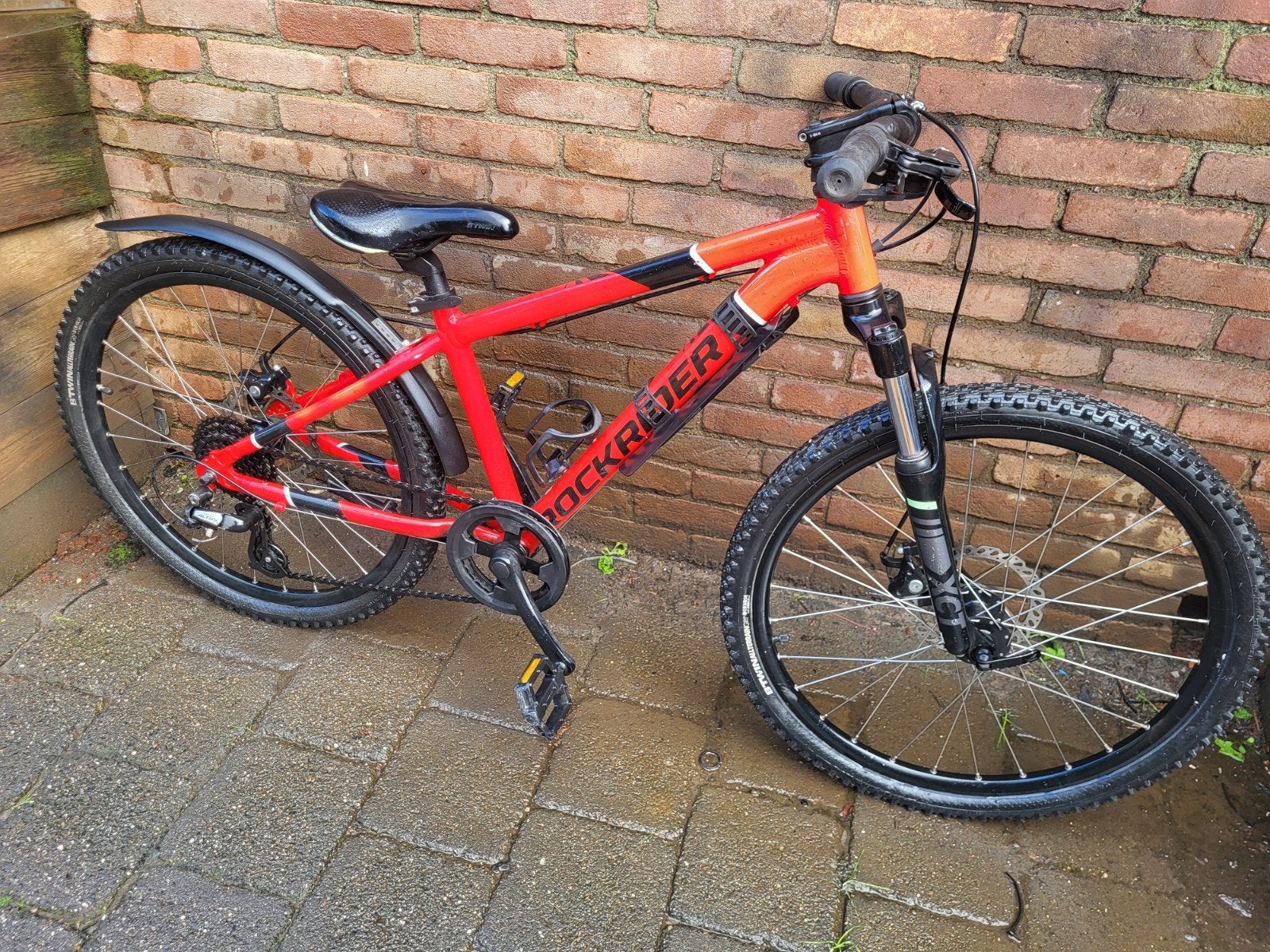 Gave 24inch Btwin Rockrider ST900 jongensbike 6speed- schijf, Ophalen, 24 inch, Btwin, Handrem