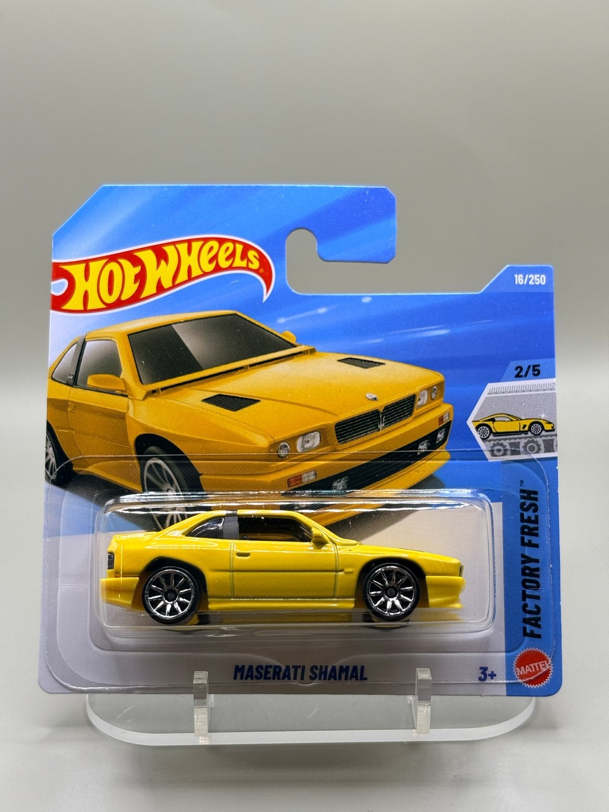 Hot Wheels 2026 Maserati Shamal Geel - Factory Fresh, Auto, Nieuw, Ophalen of Verzenden, Mattel