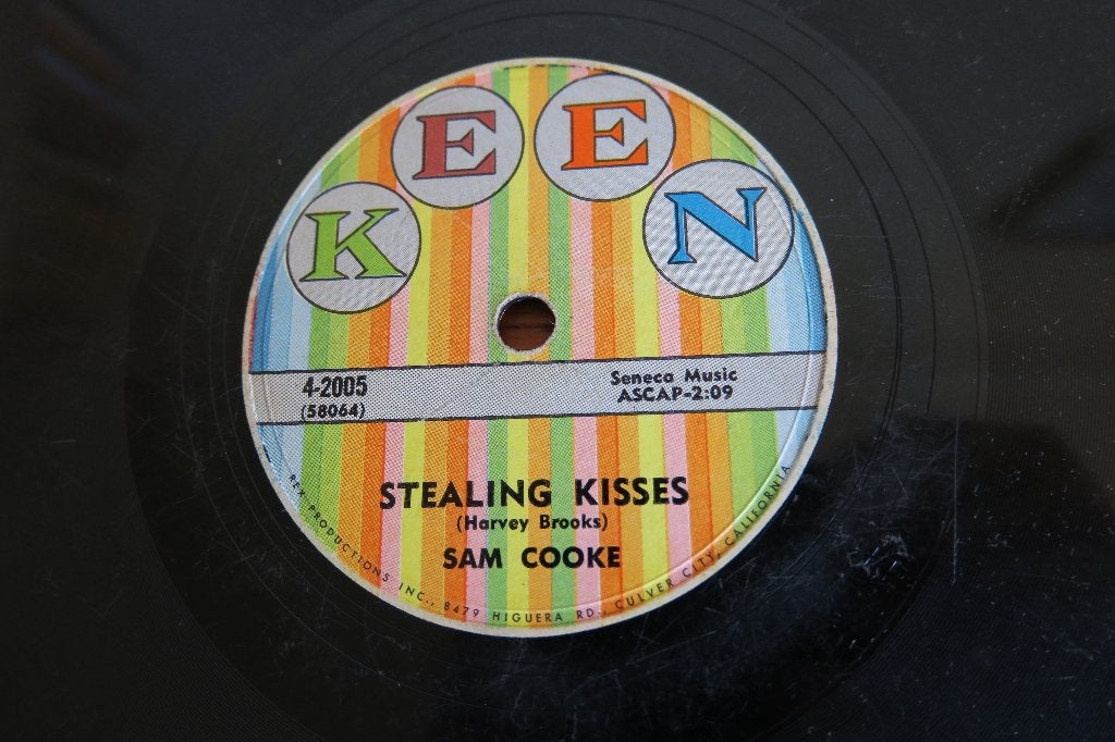 Sam Cooke Stealing Kisses 78rpm 78 toeren wurlitzer seeburg, Gebruikt, 10 inch, Ophalen of Verzenden, Soul