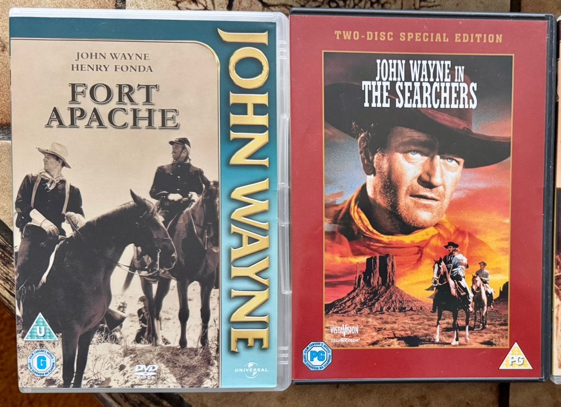 John Wayne DVD’s- 2x - English, Ophalen of Verzenden