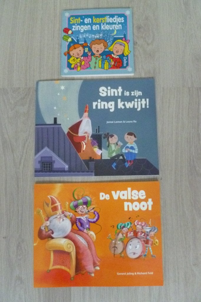 2 Sint voorleesboekjes en Liedjes-kleurboekje. (Sint/Kerst.), Diversen, Ophalen of Verzenden, Nieuw