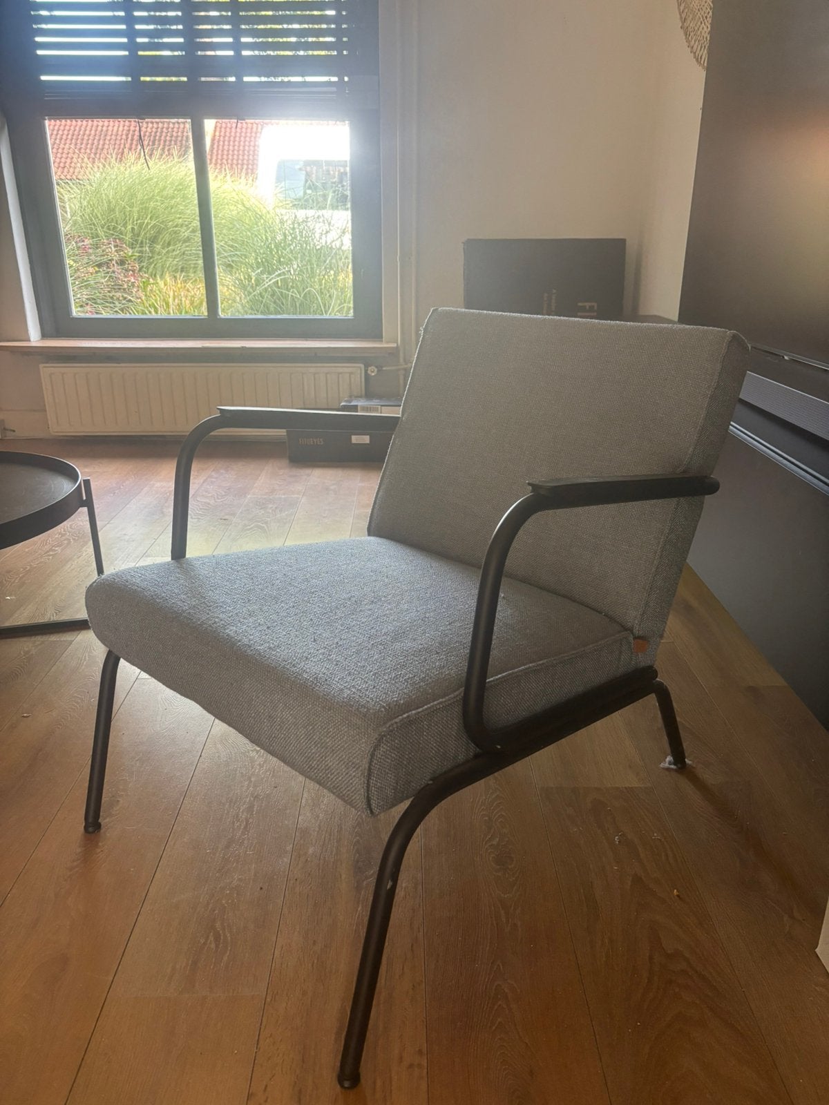 fauteuil enzo luca ( piet klerkx ( met metalen frame, Gebruikt, Ophalen of Verzenden, Metaal, Eén