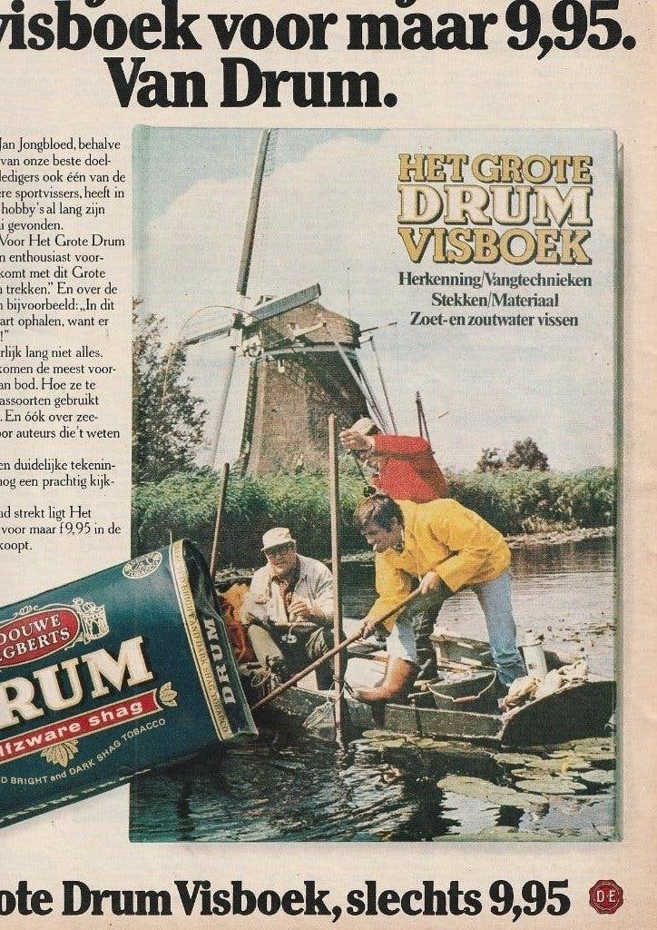 retro reclame 1978 Drum shag nu met visboek album, Verzenden, Overige typen