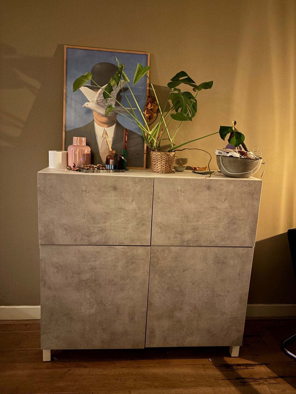 IKEA Besta kast met push-to-open lades en deuren, 100 tot 150 cm, Ophalen of Verzenden, Zo goed als nieuw, Met lade(s)