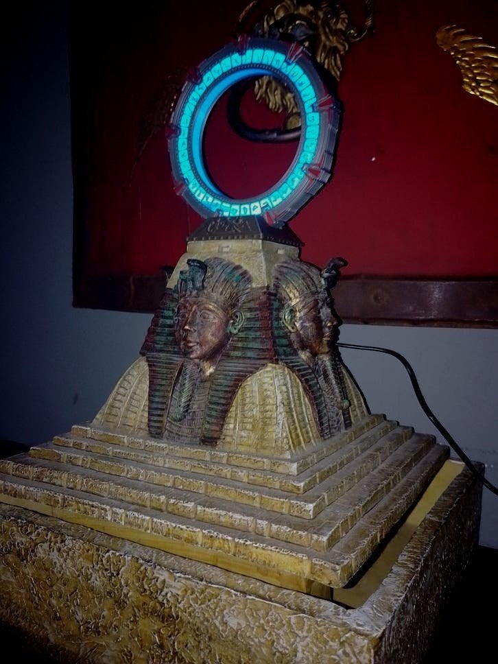 Uniek Stargate diorama!, Ophalen of Verzenden, Zo goed als nieuw, Film, Beeldje, Replica of Model