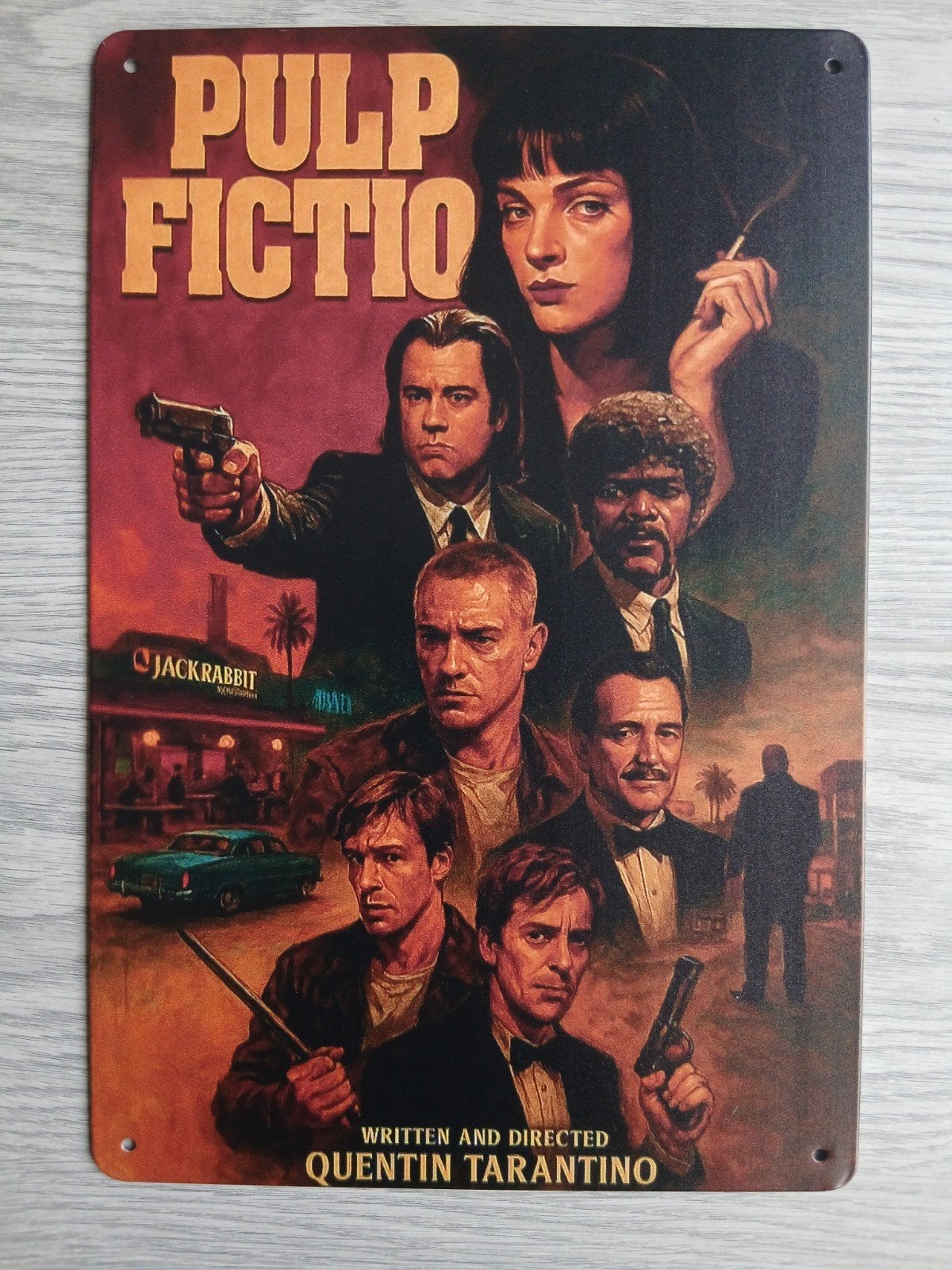 Pulp Fiction 20x30 cm Metalen Reclamebord, Verzamelen, Ophalen of Verzenden, Nieuw, Reclamebord