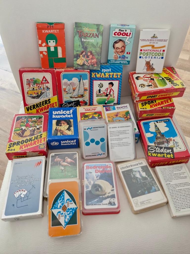 Partij Kwartetspellen in 1 koop, Ophalen of Verzenden, Kwartet(ten)