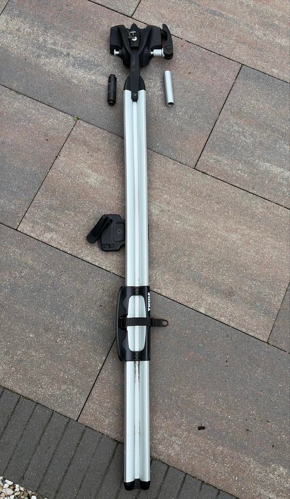 Thule OutRide 561 dak fietsendrager + 12x100mm adapter, Ophalen, 1 fiets, Gebruikt, Dakdrager