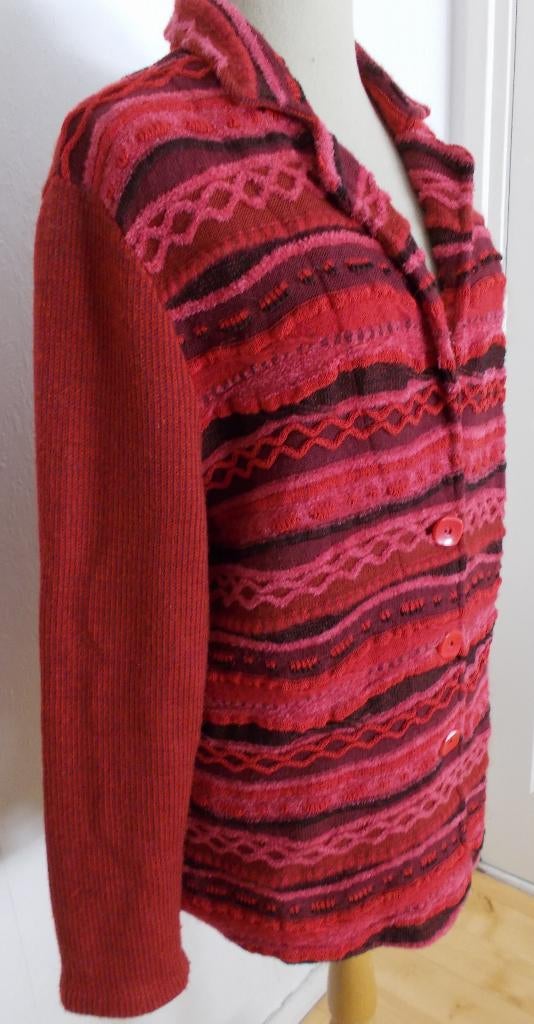 Apart roodtinten wol mix vest van Aldo Martins! L, Kleding | Dames, Verzenden, Zo goed als nieuw, Maat 42/44 (L), Rood