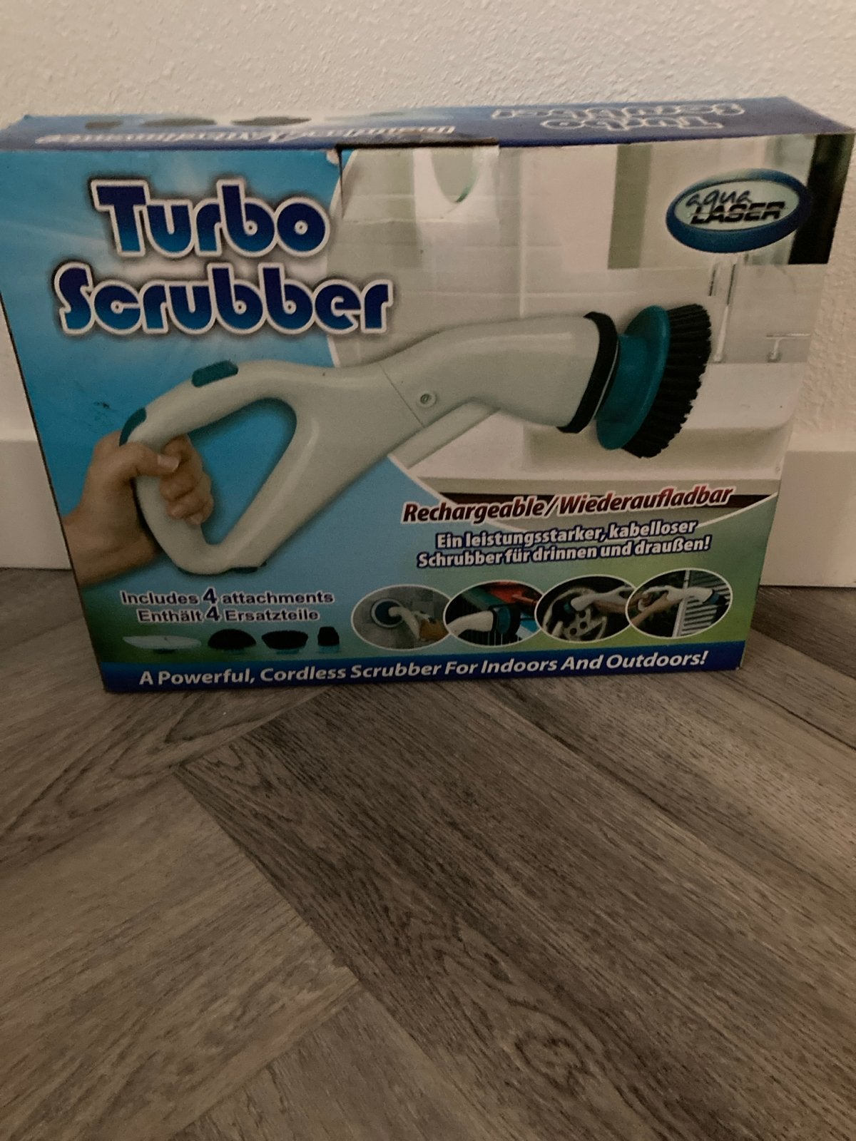 Turbo Scrubber - Draadloze Schoonmaakborstel voor Thuis & Bu, Ophalen, Bezem of Borstel