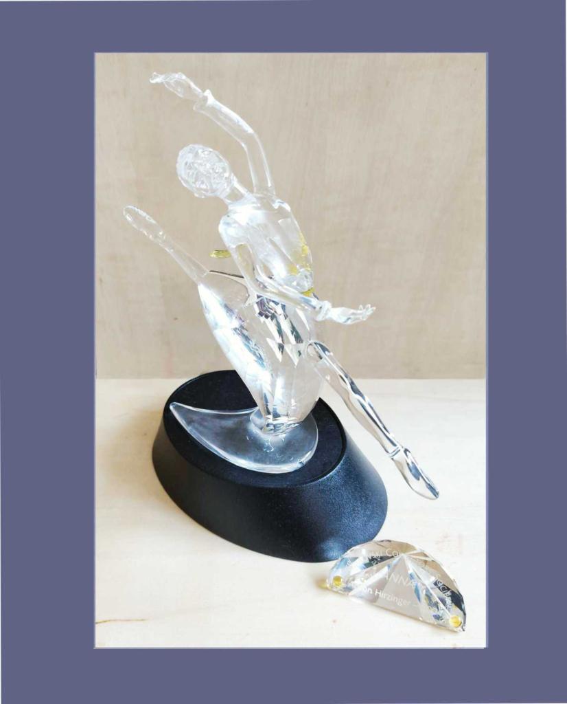 Swarovski Anna Pavlova met doos, certificaat en naamplaatje, Verzamelen, Swarovski, Ophalen of Verzenden, Zo goed als nieuw, Figuurtje