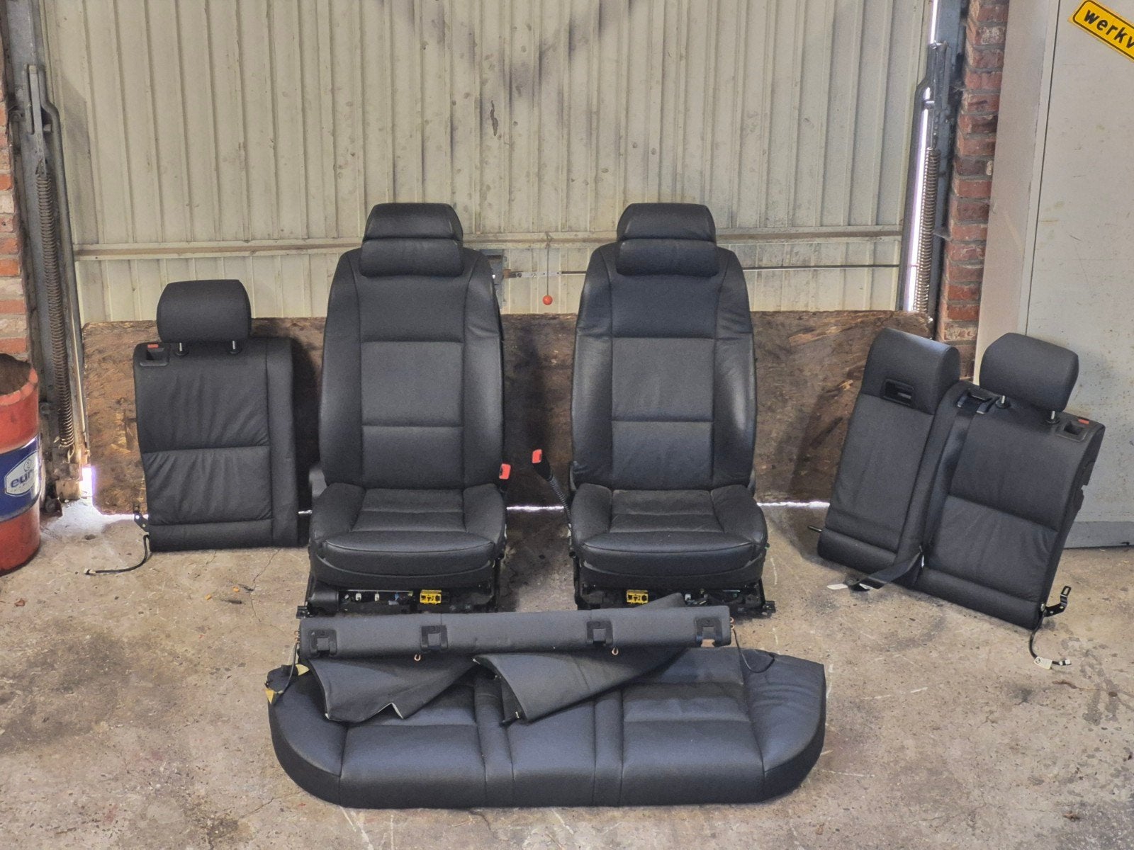 BMW E61 Comfort Interieur - Zwart Lederen Stoelen, Ophalen, Gebruikt, Bmw, BMW