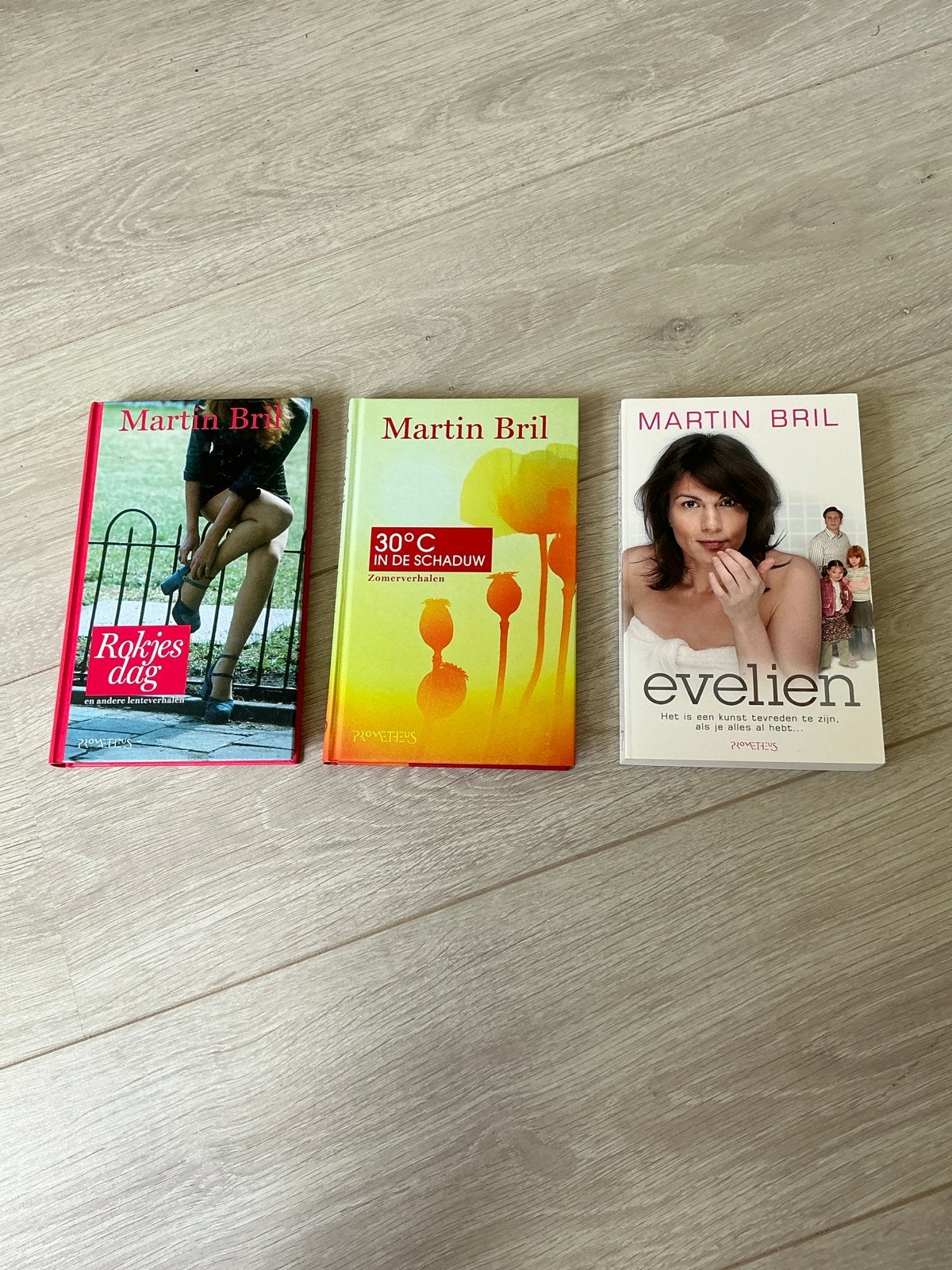 Martin Bril 3 Boeken: Rokjesdag, 30C in de Schaduw, Evelien, Boeken, Ophalen of Verzenden, Zo goed als nieuw, Nederland