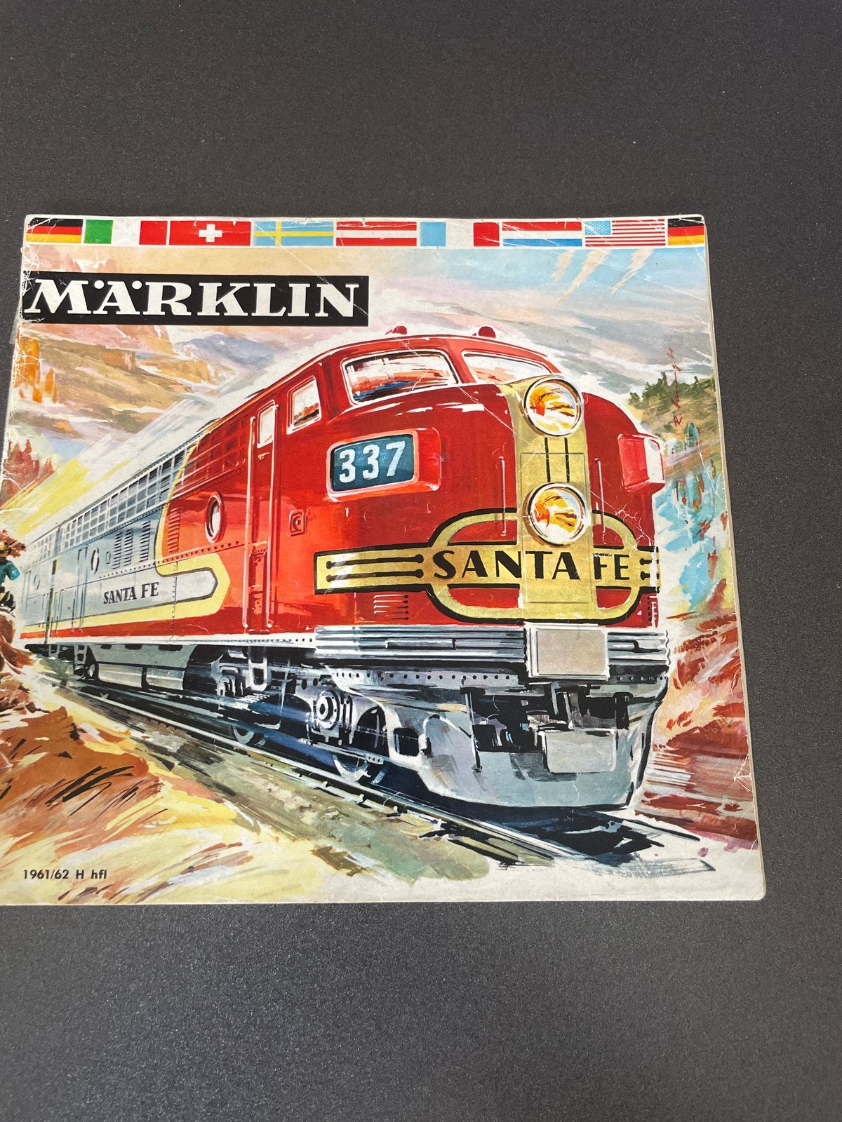 Märklin Catalogus 1961/62 - Santa Fe Locomotief Cover, Ophalen of Verzenden, Gebruikt, Boek, Tijdschrift of Catalogus, Märklin