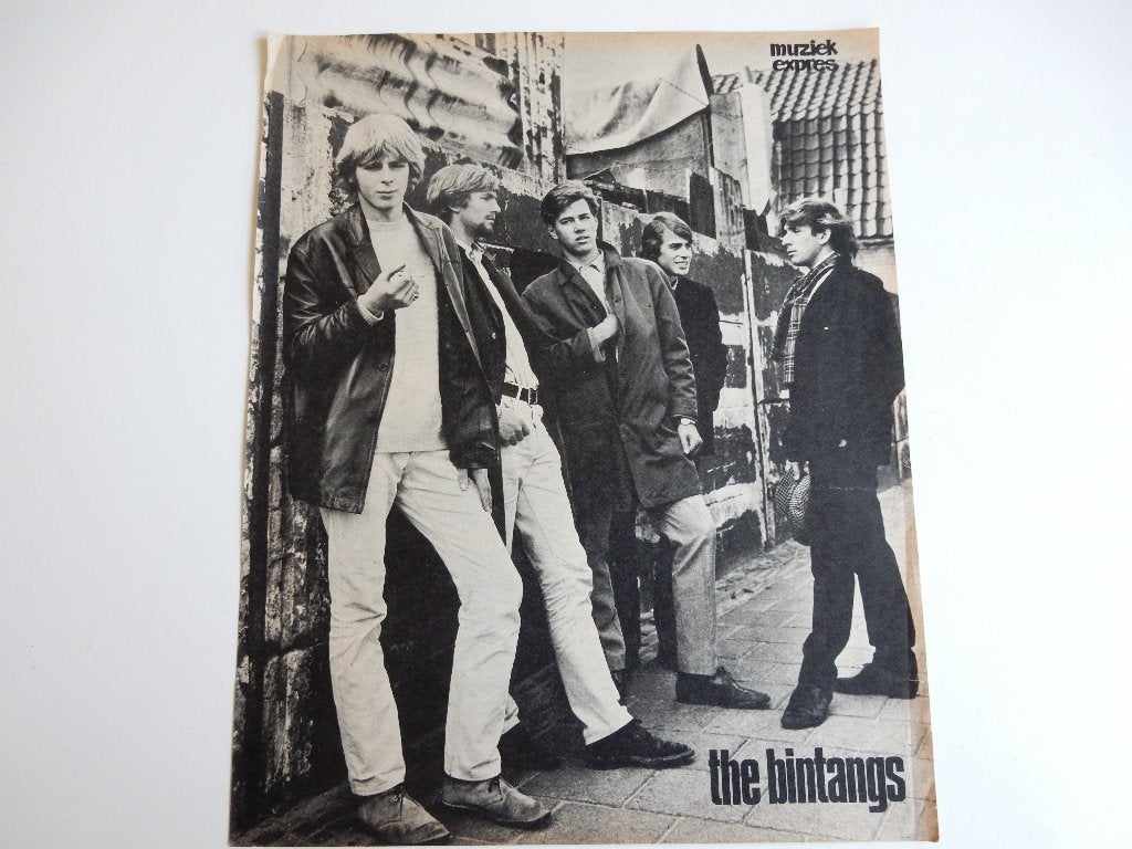 the Bintangs pagina groot postertje., Ophalen of Verzenden, A1 t/m A3, Muziek, Rechthoekig Staand