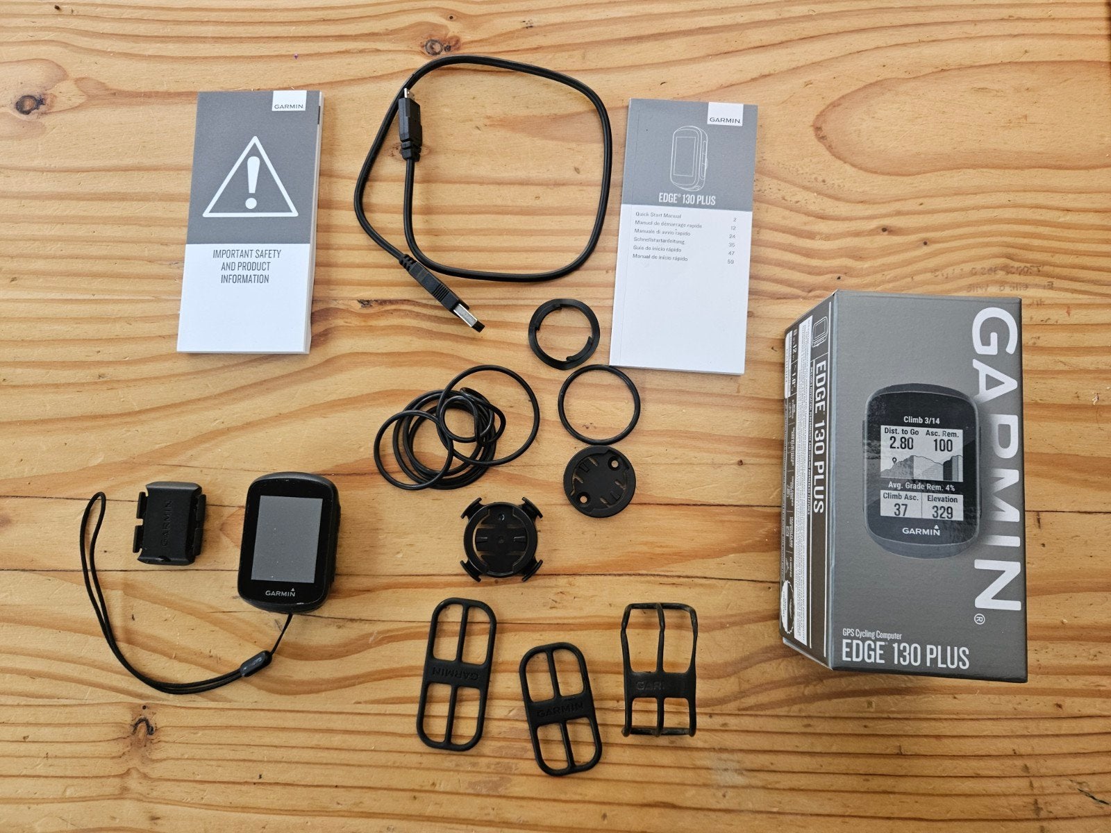 Garmin Edge 130 Plus & Cadanssensor, Fietsen en Brommers, Ophalen of Verzenden, Cadanssensor, Gebruikt