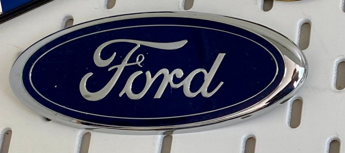 Ford logo embleem 145X58mm - Gebruikt, Gebruikt, -, -, Ophalen of Verzenden