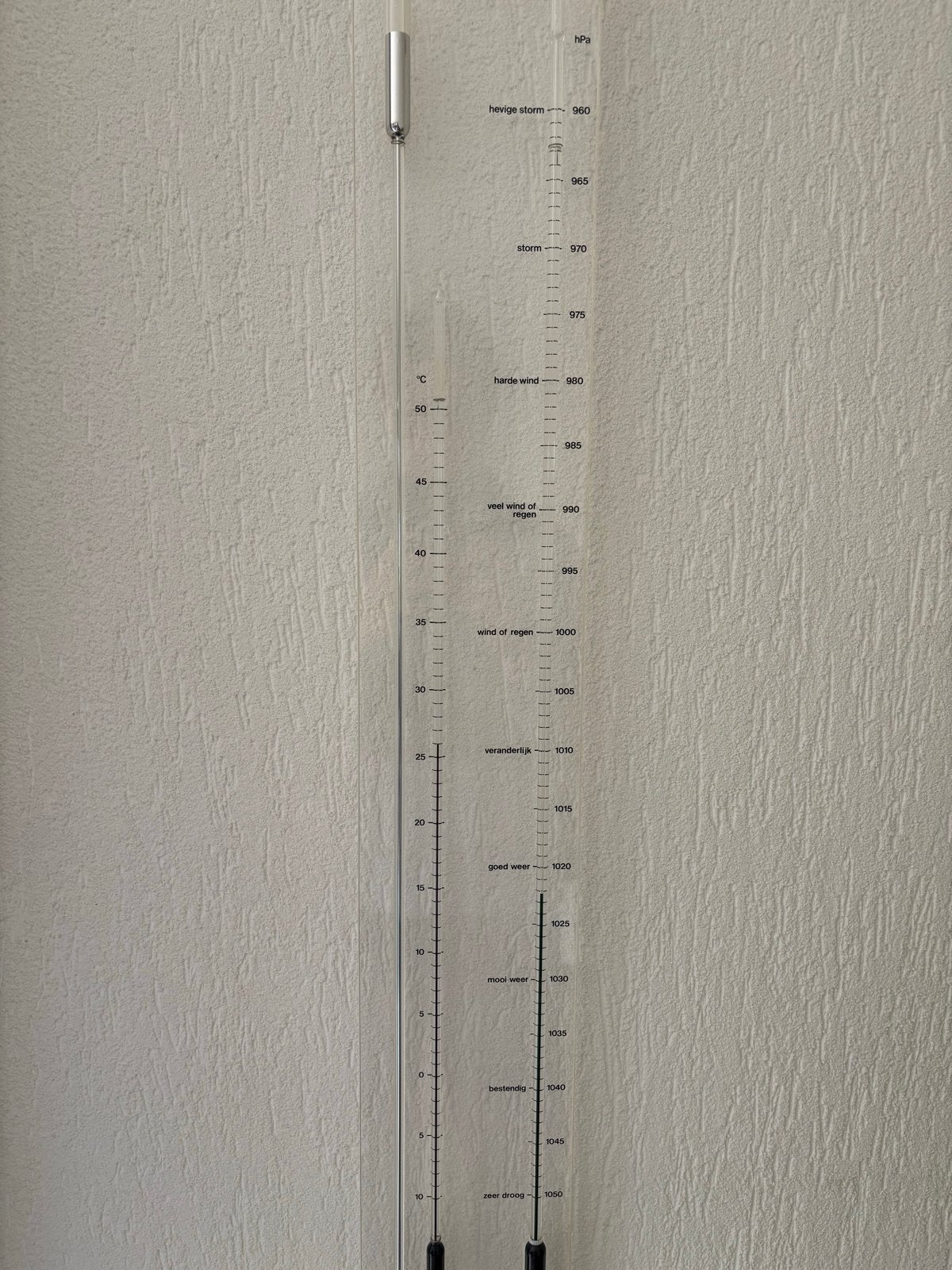 Contrabarometer - Weerstation met temperatuur en luchtdruk, Ophalen, Zo goed als nieuw, Barometer