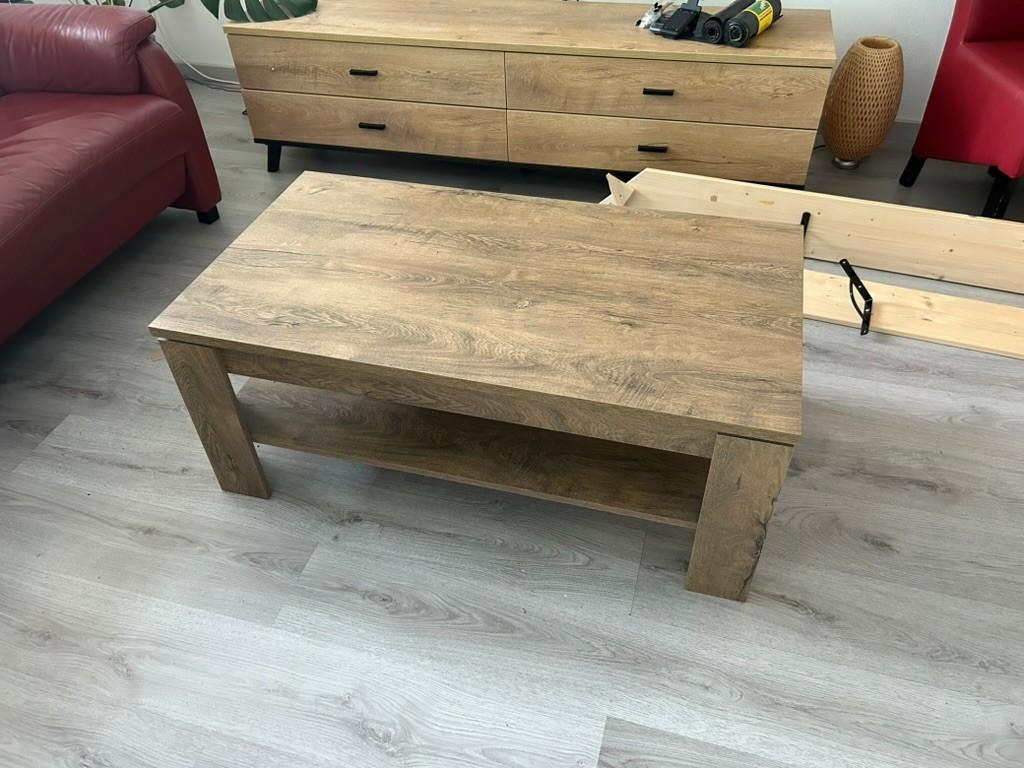 Salon tafel hout, Ophalen, 100 tot 150 cm, 50 tot 100 cm, Zo goed als nieuw