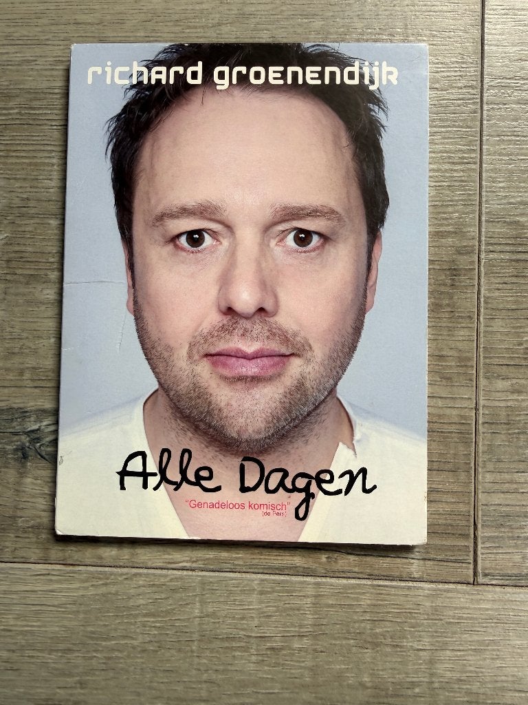 DVD Richard Groenendijk - Alle Dagen, Cd's en Dvd's, Alle leeftijden, Ophalen of Verzenden, Zo goed als nieuw, Stand-up of Theatershow