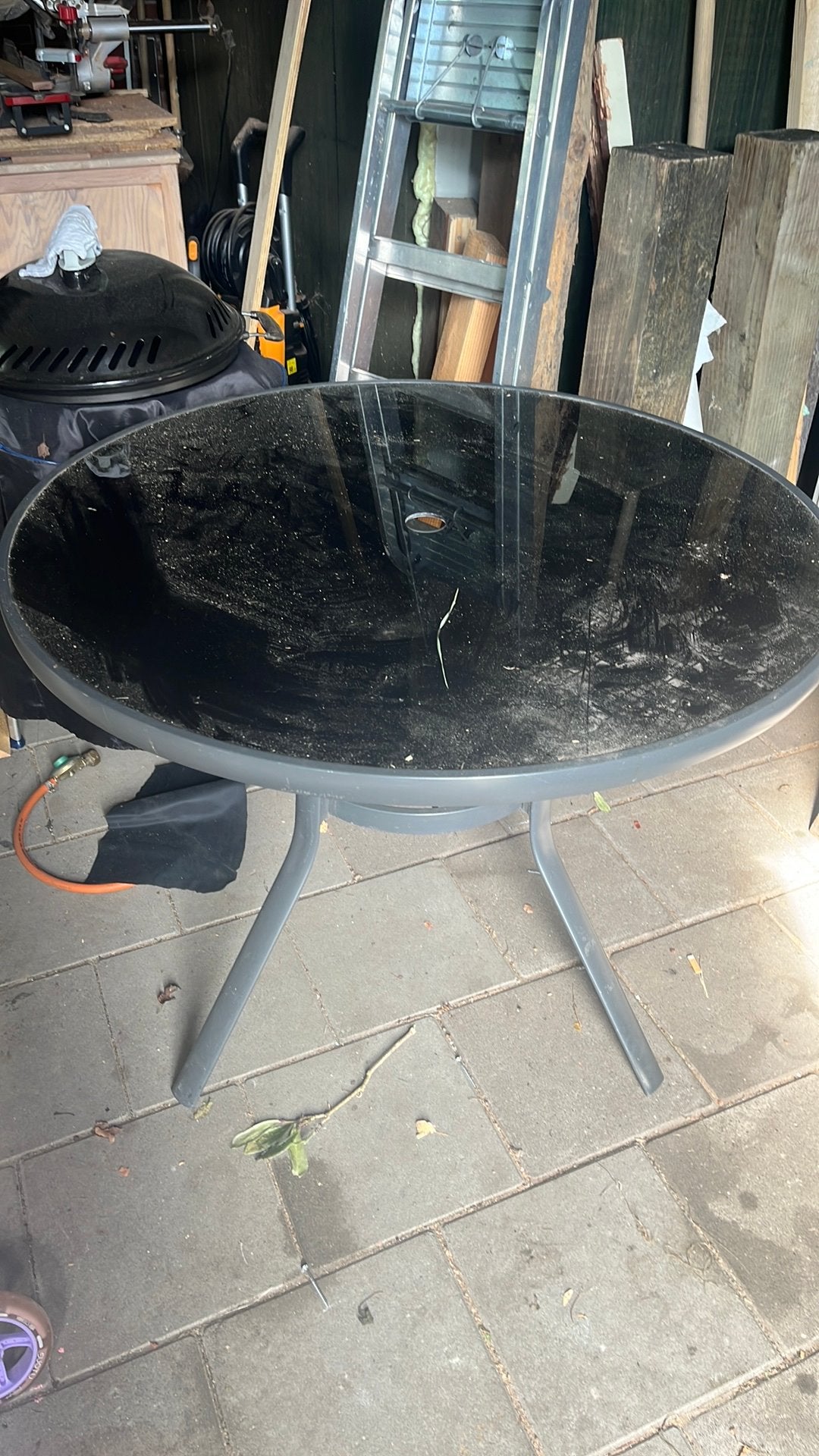 Buiten tafel, Ophalen, Zo goed als nieuw, Rechthoekig, Kunststof