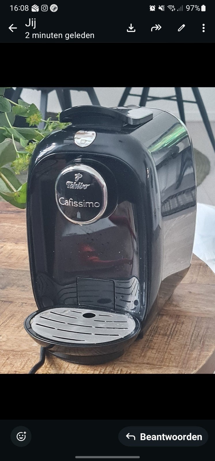 Cafissimo koffieapparaat, Witgoed en Apparatuur, Koffiezetapparaten, Ophalen, Zo goed als nieuw, Koffiemachine