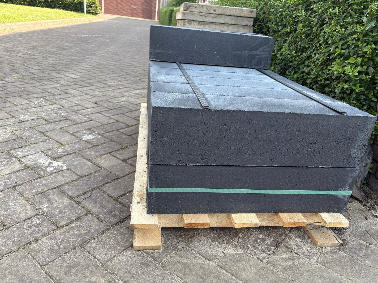 16 stapelblokken voor in de tuin+ 3 speciale kitspuiten, Tuin en Terras, Tegels en Klinkers, Ophalen, Overige typen, Nieuw, Minder dan 5 m²