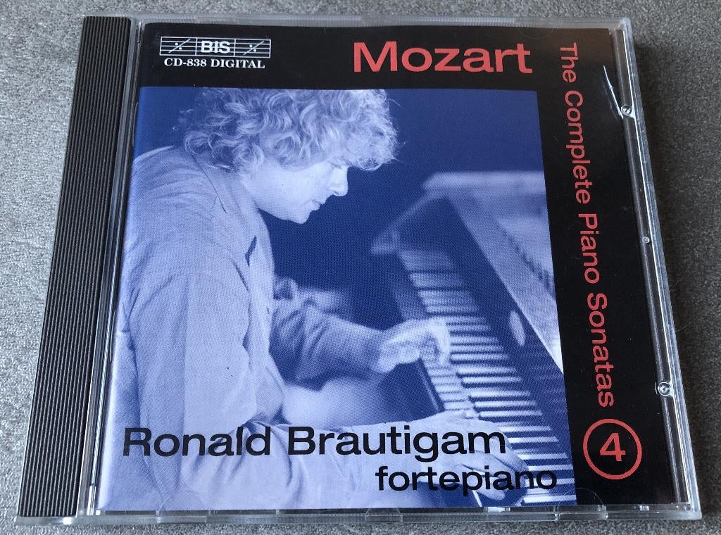 MOZART - RONALD BRAUTIGAM - FORTEPIANO - SONATAS - 4, Ophalen of Verzenden, Classicisme, Zo goed als nieuw, Kamermuziek