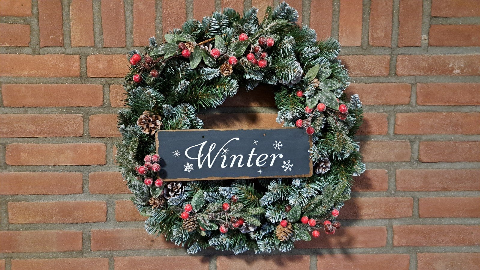 Leuke gedecoreerde kerstkrans, Diversen, Kerst, Ophalen