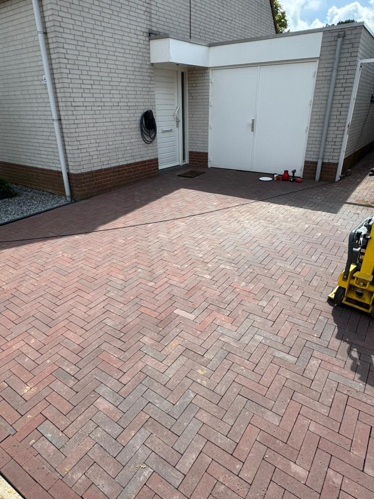 23,15m2 ExcluKera Dikformaat 21x7x8 Rood-Zwart met deklaag, Tuin en Terras, Ophalen, Klinkers, Nieuw, 10 m² of meer