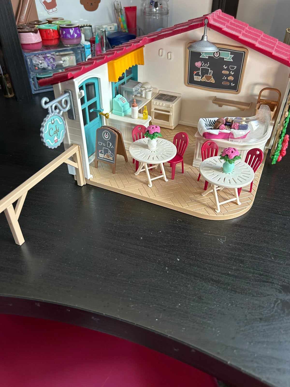Schleich 42592 ruitercafé, Ophalen of Verzenden, Gebruikt, Paard, Beeldje of Figuurtje