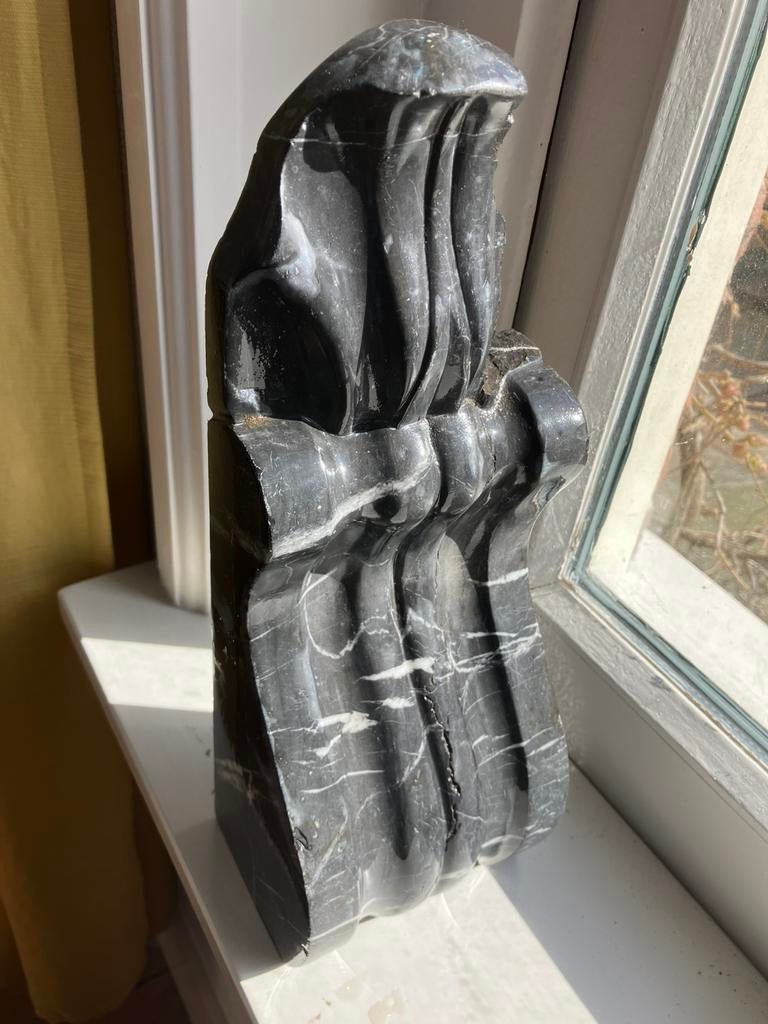 Marmeren console schoorsteenmantel schouw antiek brocante, Ophalen, Gebruikt, Vrijstaande haard, Overige soorten
