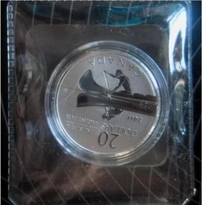 Canada - Silver 20 Dollars 2011 - the Canoe - OVP, Verzenden, Noord-Amerika, Setje, Zilver