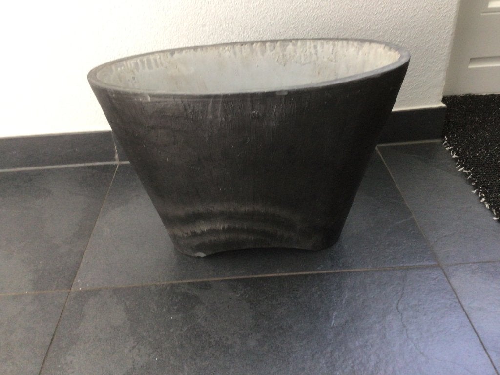 Antraciete bloempot, Ophalen, Zo goed als nieuw, Minder dan 25 cm, Overige vormen