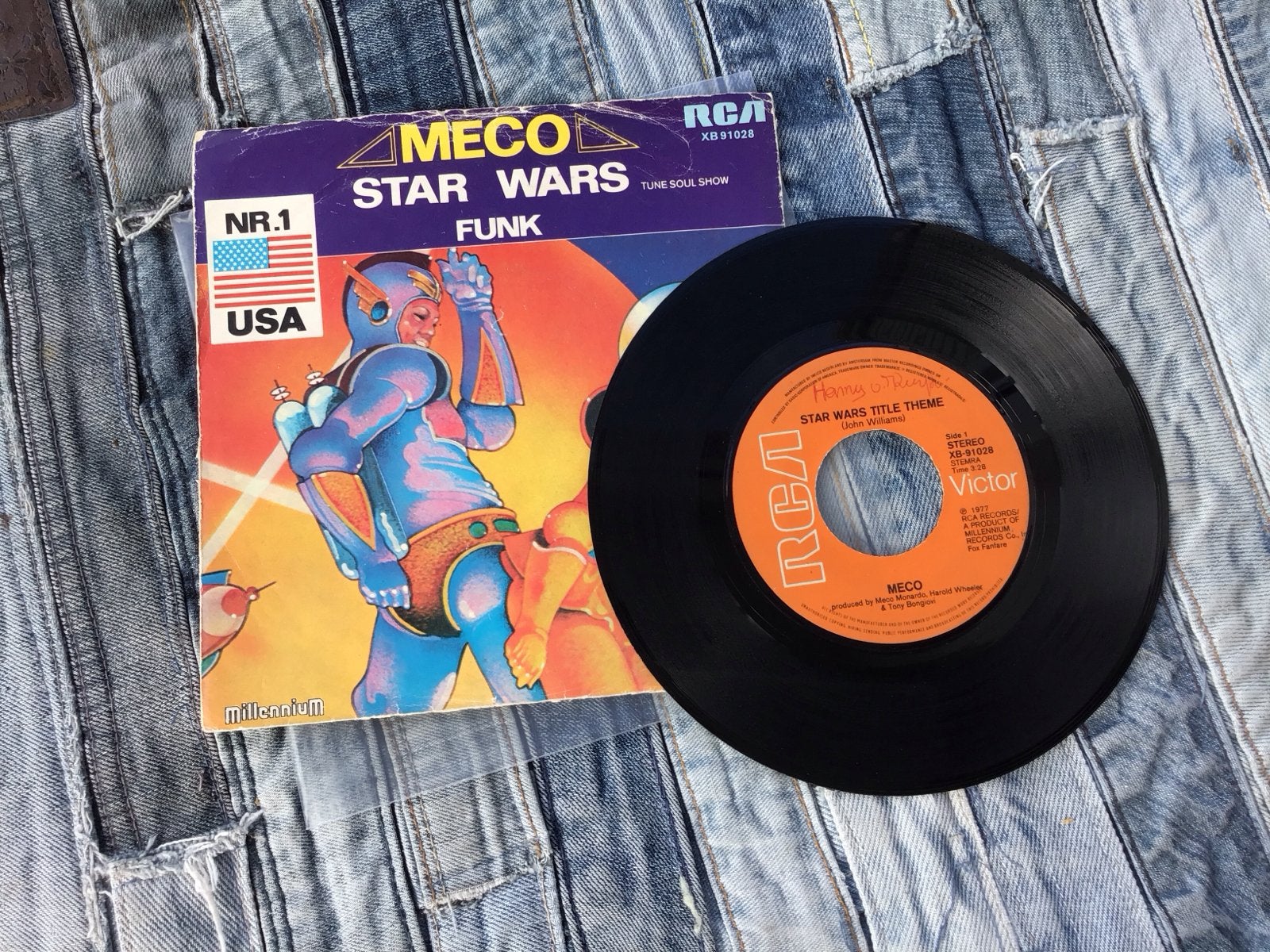 Meco - Star Wars and Other Galactic Funk 7 inch vinyl single, Gebruikt, Originele persing, 7 inch, Ophalen of Verzenden