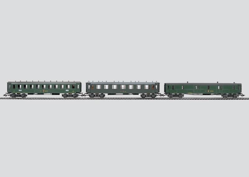 Marklin H0 42384 3 oldtimer personenwagens van SBB, TP III, Wisselstroom, Ophalen of Verzenden, Märklin, Nieuw