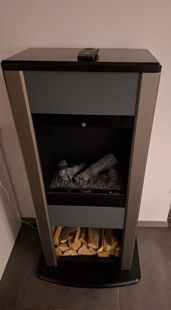 Dimplex elektrische sfeerhaard met warmte, Huis en Inrichting, Ophalen, Zo goed als nieuw, Vrijstaande haard, Elektrische haard