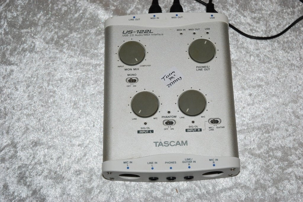Tascam US122L zonder drivers   <25252529>, Gebruikt, ., Drums of Percussie, Ophalen of Verzenden