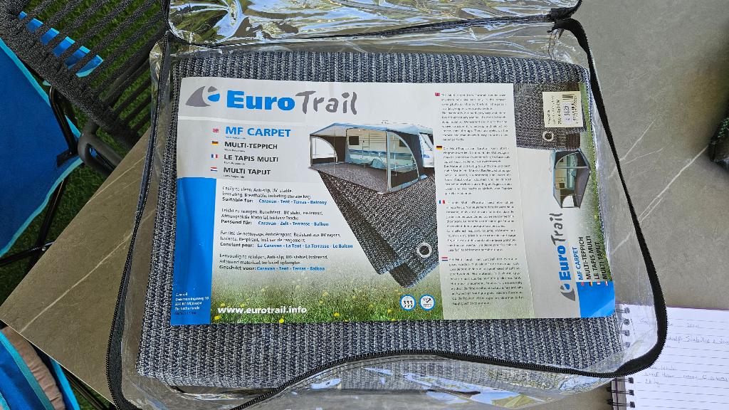 Eurotrail vloerkleed met Travellife ECO gronddoek, Ophalen, Nieuw