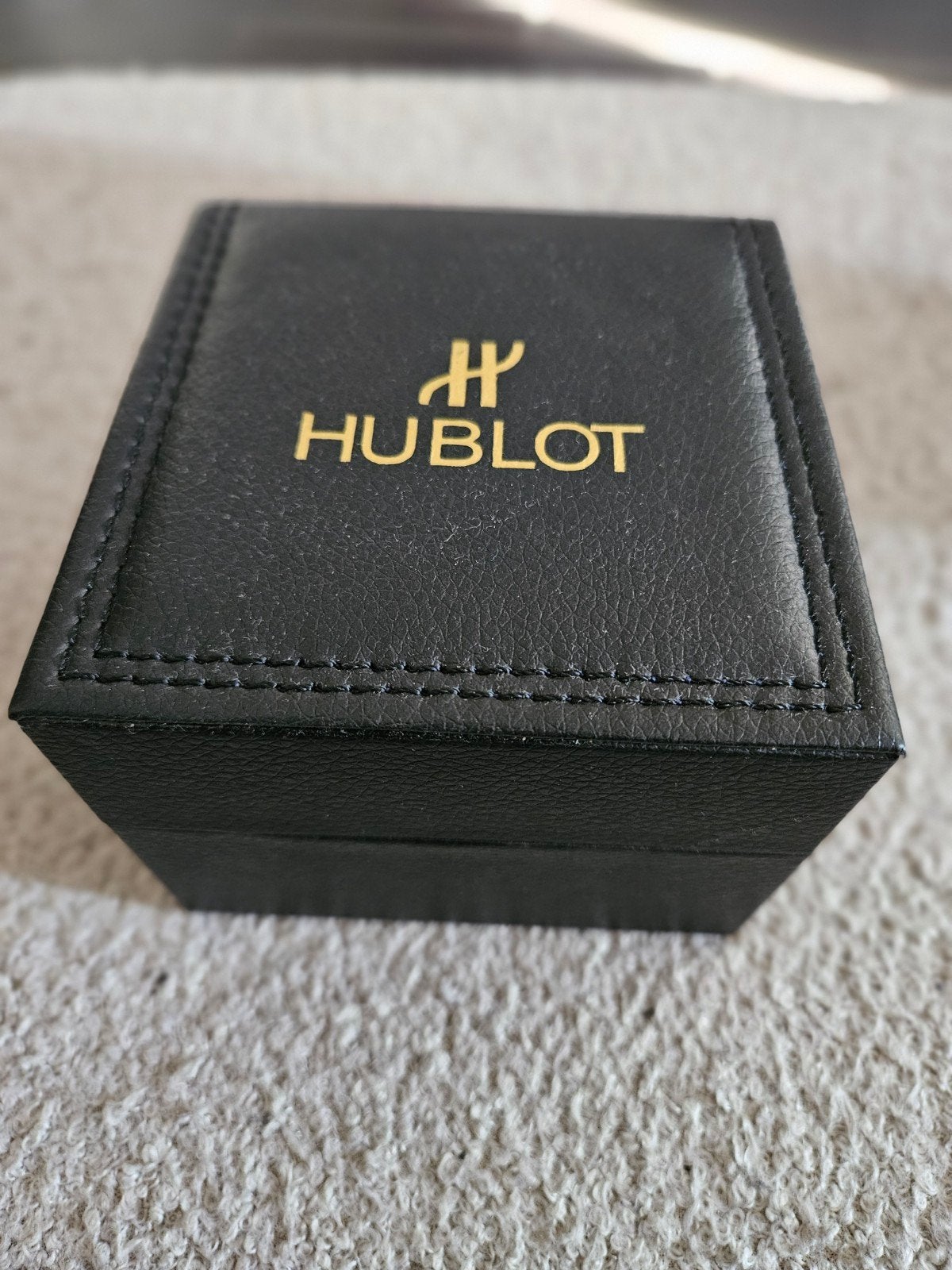 Lege Hublot horlogedoos / armbanddoos, Ophalen of Verzenden, Zo goed als nieuw
