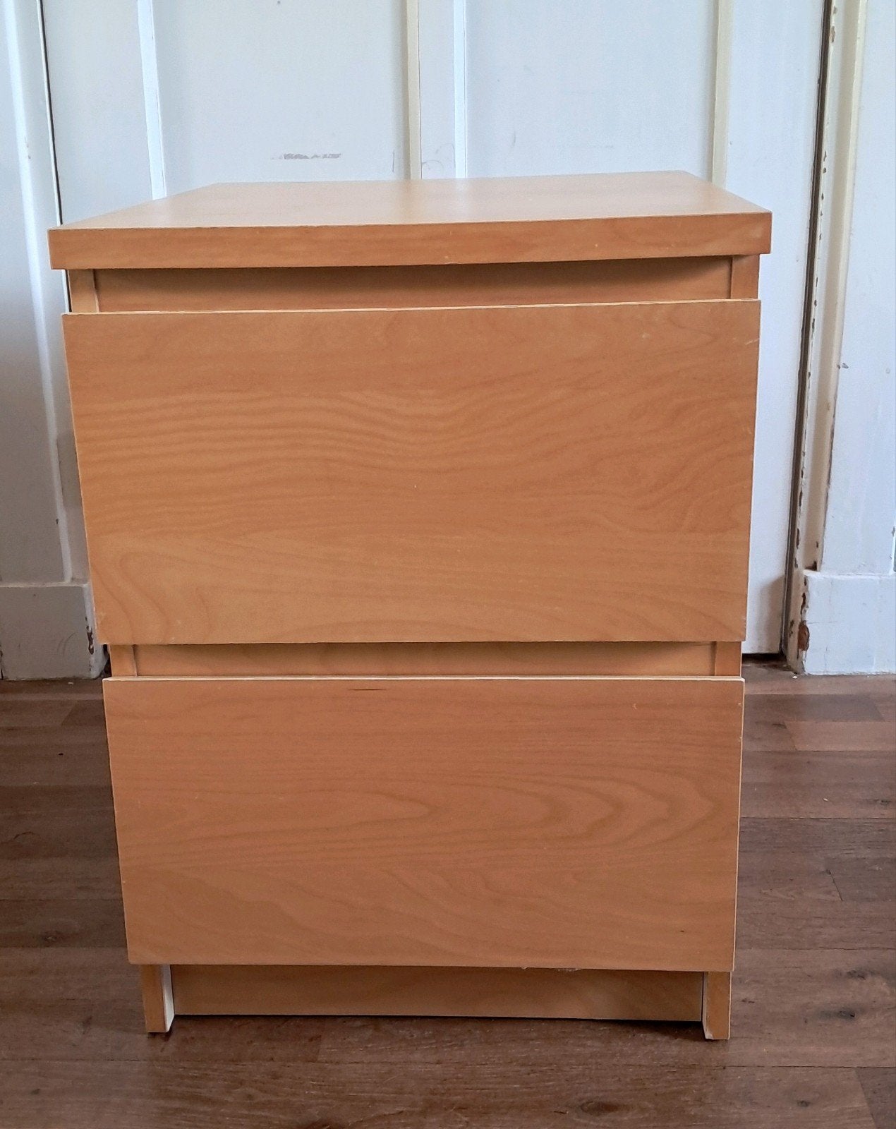 IKEA Malm ladekast/nachtkastje, 2 lades, Ophalen, Gebruikt, 1 of 2 laden, 50 tot 100 cm