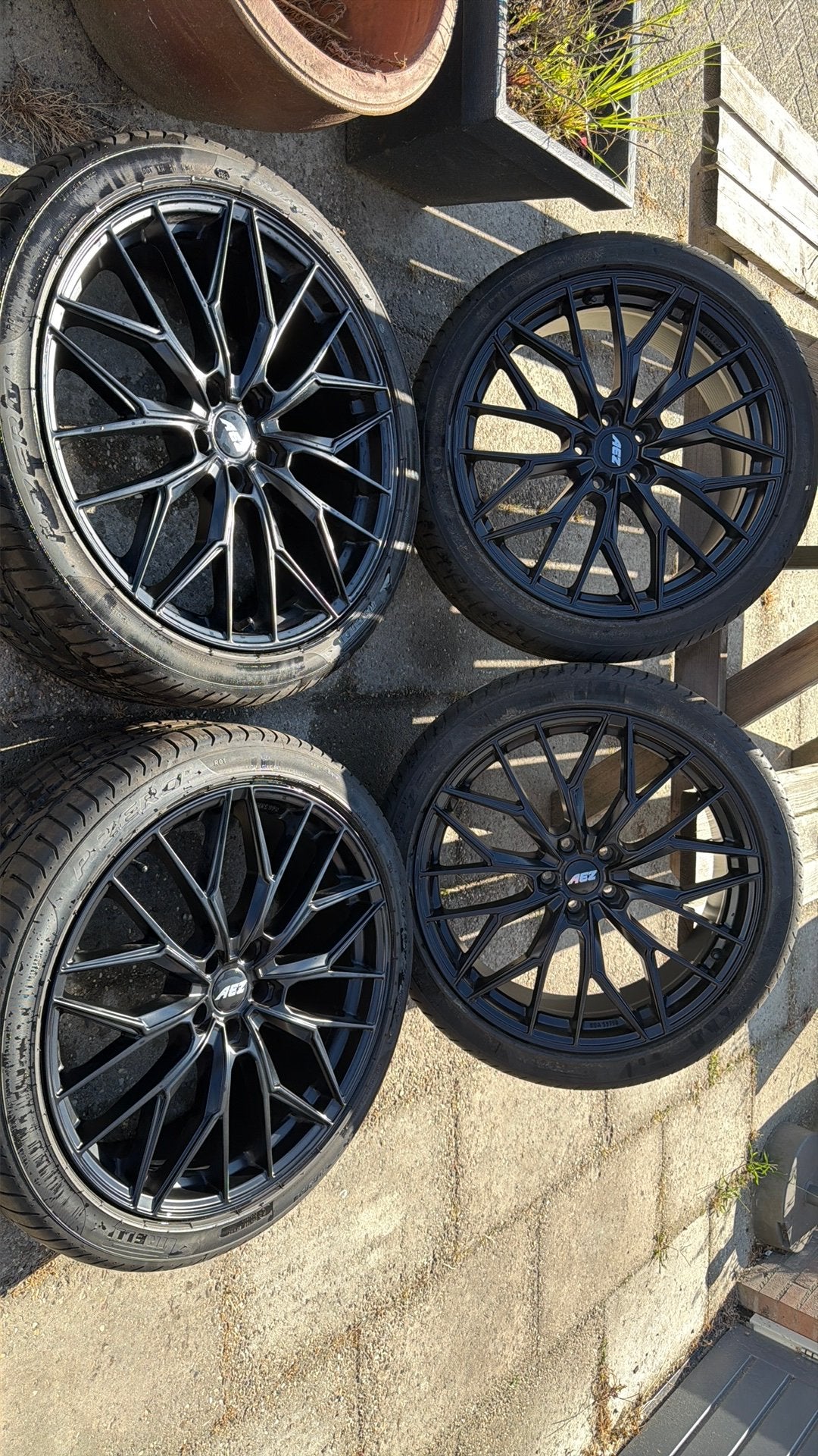 Audi Q5 velgenset 255/40-21 102y alle 7 mm dotnr 2023, Ophalen, 255 mm, 21 inch, Band(en)