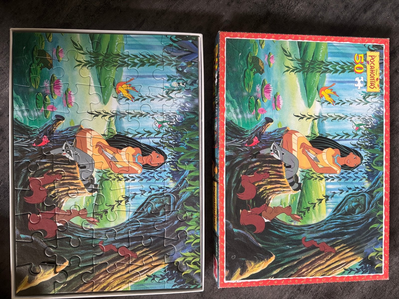 50 stukjes Pocahontas puzzel van Jumbo, Ophalen, 10 tot 50 stukjes, Zo goed als nieuw, 4 tot 6 jaar