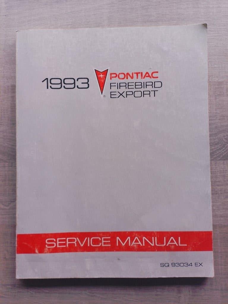 Pontiac Firebird 1993 dealer werkplaatsboek ServiceManual, Verzenden, Gelezen, Overige merken